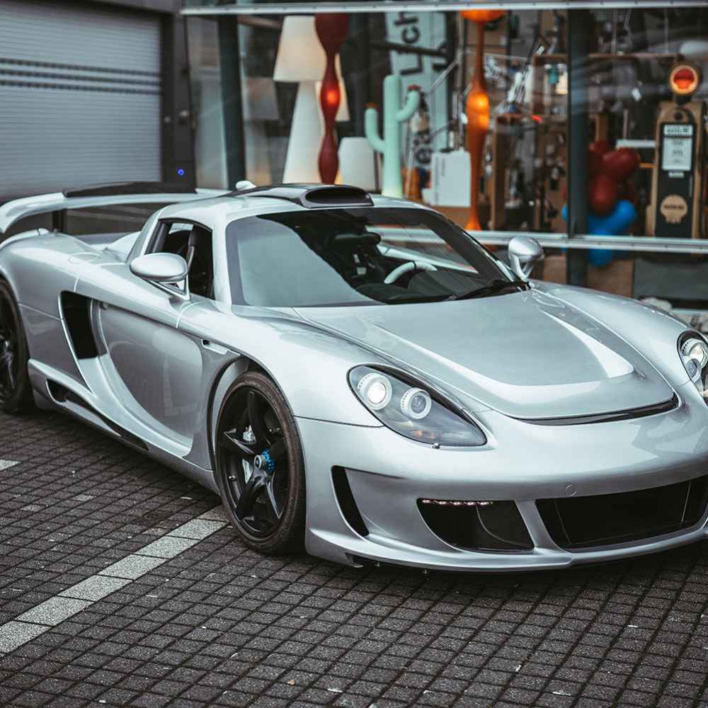 Porsche Gemballa Mirage GT gedippt mit Sprühfolie in Silber