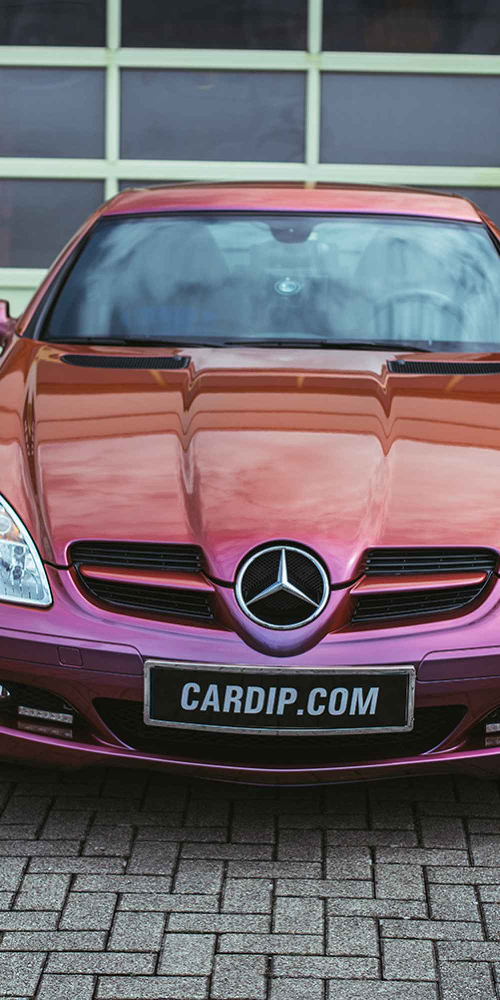 Mercedes-Benz SLK komplett gedippt mit CARDIP® Sprühfolie in Colorshift Anthias Hochglanz