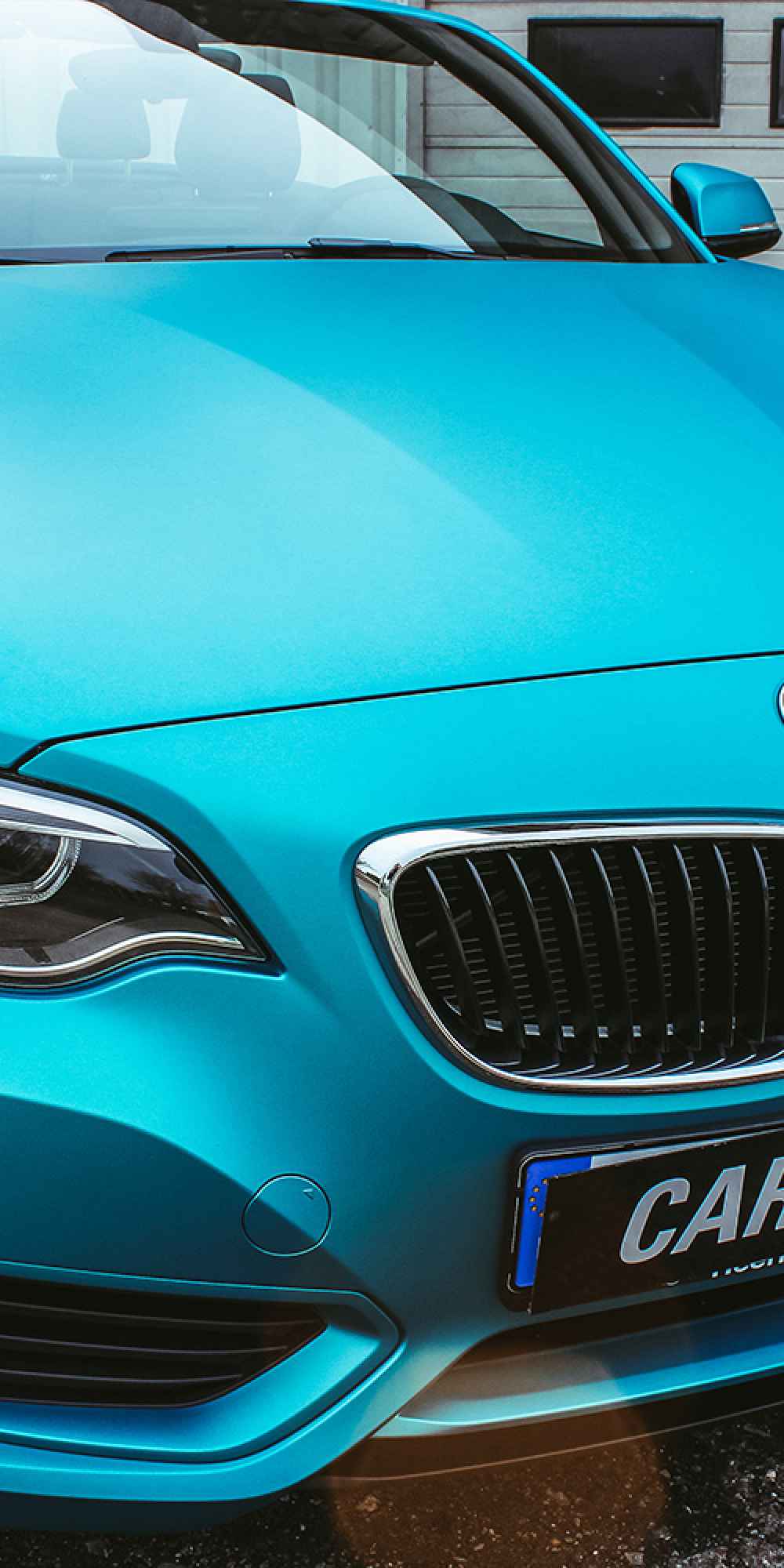 BMW 2er komplett gedippt in Carribean Blue Metallic Matt